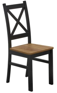 Set stolu 100x70 se 2 židlemi M019-2 černá/dub Craft