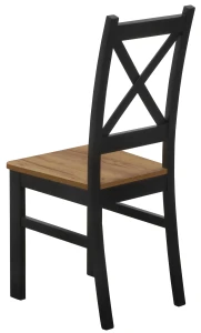 Set stolu 100x70 se 4 židlemi M019-4 černá/dub Craft