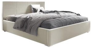 Čalouněná postel Katia 180x200 Béžový kovový rám