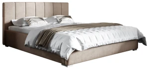 Čalouněná postel s matrací Ledo 160x200 béžová