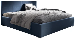 Čalouněná postel s matrací Katia 180x200 námořnická modrá