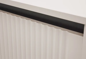 Komoda s drážkovaným čelem Yukashi 3F3S T833 béžová