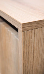 Konferenční skříňka s drážkovaným čelem Yukashi 2S T201 dub evoke