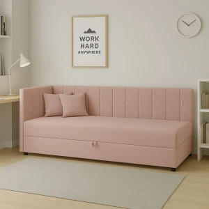 Kontinentální jednolůžko Sofaro Plus 80x200 Růžové