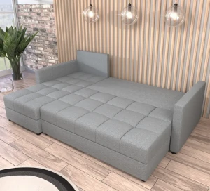 Rohová pohovka s funkcí spaní Domi Inari Šedá