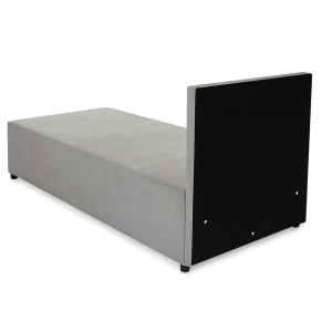 Jednolůžková čalouněná postel SENIVA 80x180 šedá
