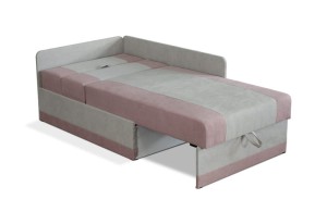 Rozkládací rohová pohovka pro jednu osobu Vaxer Růžovo/Šedá