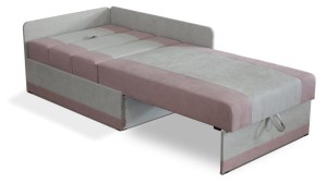 Rozkládací rohová pohovka pro jednu osobu Vaxer Růžovo/Šedá