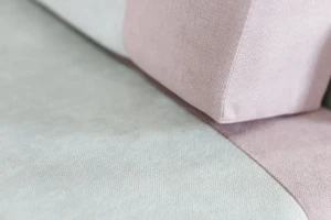 Rozkládací rohová pohovka pro jednu osobu Vaxer Růžovo/Šedá