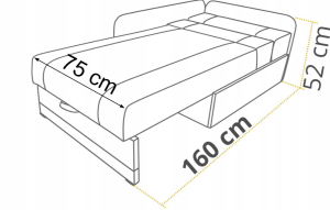 Rozkládací rohová pohovka pro jednu osobu Vaxer Růžovo/Šedá