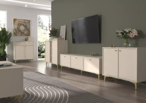 Komoda se zásuvkami Sakai 1 2F 2S T826 Béžová