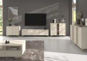 Komoda se zásuvkami Sakai 1 1F 3S T814 Béžová