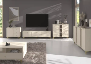Stojící TV skříňka Sakai 1 2K T302 Béžová