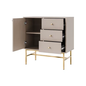 Komoda se zásuvkami Sakai 3 1F 3S T814 Béžová