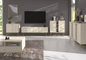 Komoda se zásuvkami Sakai 3 1F 3S T814 Béžová