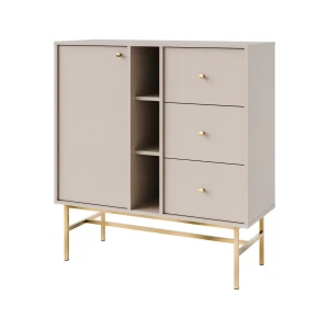 Komoda se zásuvkami Sakai 3 1F 3S T824 Béžová