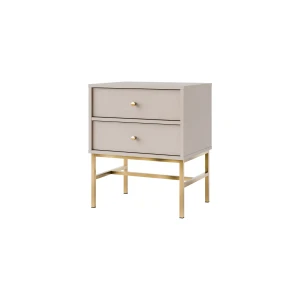 Noční stolek se zásuvkami Sakai 3 2S T801 Béžová