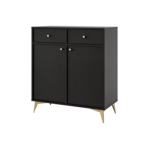 Komoda se zásuvkami Sakai 1 2F 2S T826 Černá