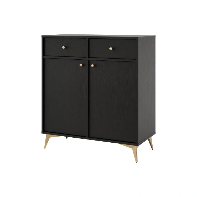 Komoda se zásuvkami Sakai 1 2F 2S T826 Černá
