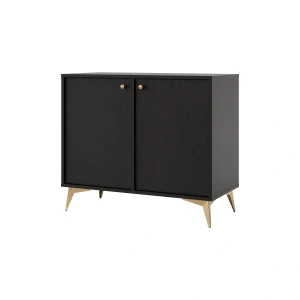 Dvoukřídlá komoda Sakai 1 2F T812 Černá