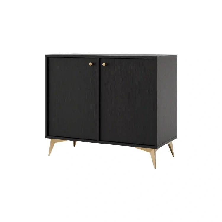 Dvoukřídlá komoda Sakai 1 2F T812 Černá