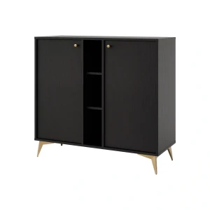 Dvoukřídlá komoda Sakai 1 2F T822 Černá
