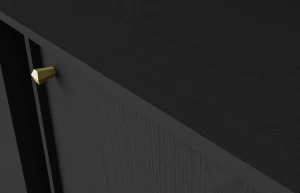 Komoda se zásuvkami Sakai 2 1F 3S T824 Černá