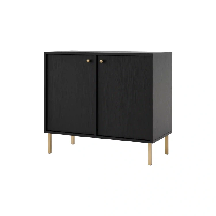 Dvoukřídlá komoda Sakai 2 2F T812 Černá