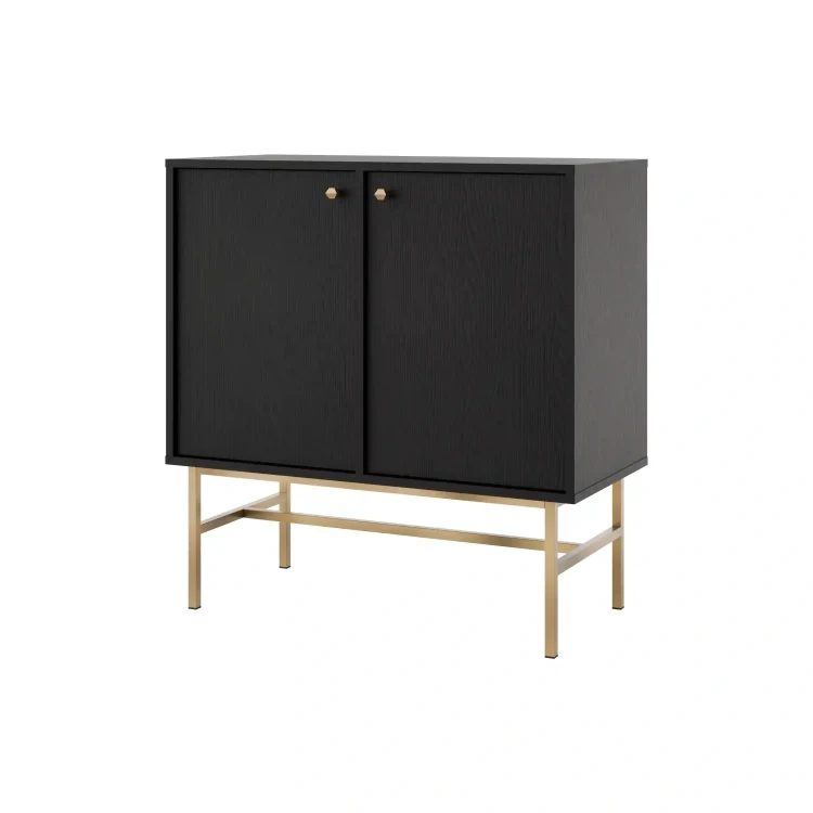 Dvoukřídlá komoda Sakai 3 2F T812 Černá