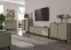 Dvoukřídlá komoda Sakai 1 2F T812 Eukalyptus