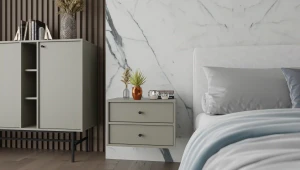 Noční stolek se zásuvkami Sakai 4 2S T801 Eukalyptus