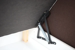 Jednolůžková postel s úložným prostorem Hirek Eko 80x200 Hnědá/Béžová