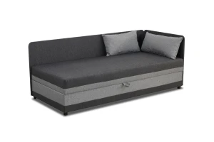 Jednolůžková postel s úložným prostorem Hirek Eko 80x200 Grafitová/Šedá