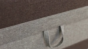 Jednolůžková postel s úložným prostorem Hirek Eko 90x200 Hnědá/Béžová