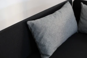 Jednolůžková postel s úložným prostorem Hirek Eko 90x200 Černá/Šedá