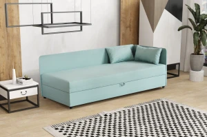 Jednolůžková postel s úložným prostorem Hirek Eko 80x200 Mátová