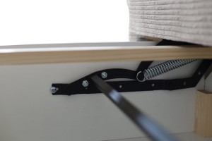 Rozkládací pohovka s funkcí spaní SILVER PRIMA boucle béžová