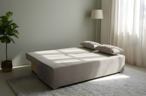 Rozkládací pohovka Lunera Prima 2 manšestr šedá