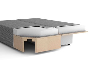 Rozkládací pohovka Lunera 2 manšestr růžová