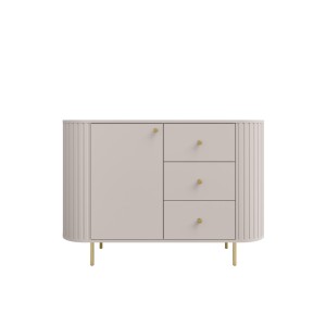 Komoda do obývacího pokoje se třemi zásuvkami Flana 813 1F3S Béžová