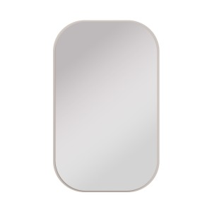 Obdélníkové zrcadlo se zaoblenými rohy Flana 702 Béžové