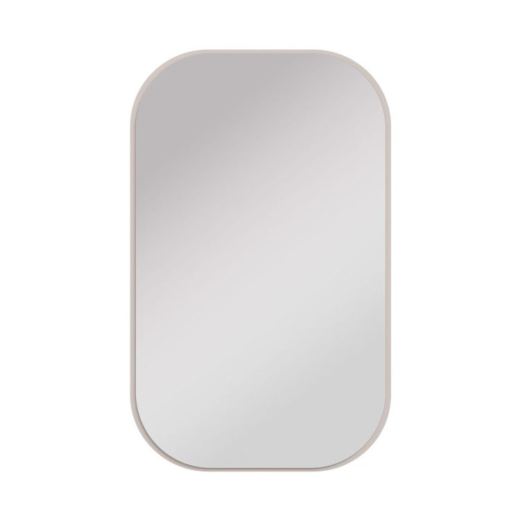 Obdélníkové zrcadlo se zaoblenými rohy Flana 702 Béžové