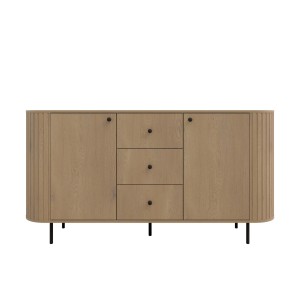 Komoda do obývacího pokoje se třemi zásuvkami Flana 823 2F3S Dub Cremona