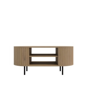 Konferenční stolek s drážkovanými boky do obývacího pokoje Flana 200 Dub Cremona