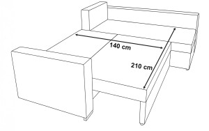 Rozkládací pohovka Bergamo Grafitová/Šedá