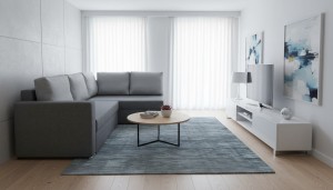 Rozkládací pohovka Bergamo Grafitová/Šedá