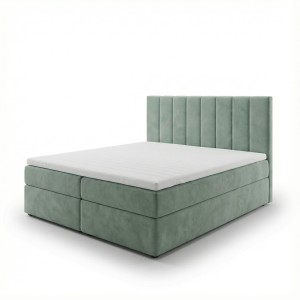 Kontinentální postel 160x200 SONNO BELLO mátová 2 úložné prostory