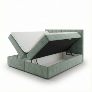 Kontinentální postel 160x200 SONNO BELLO mátová 2 úložné prostory