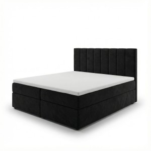 Kontinentální postel 180x200 SONNO BELLO černá 2 úložné prostory