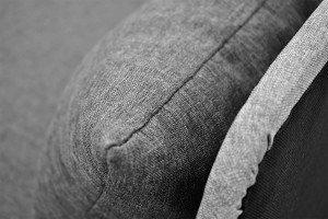 Čalouněná pohovka 80x180 s úložným boxem Dallas Šedá/Grafitová